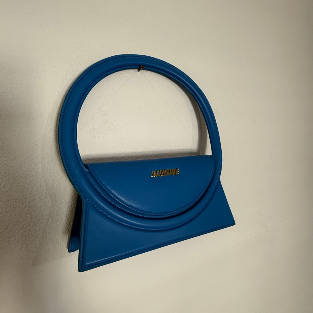 Jacquemus Blue Leather Handbag